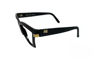 Vintage Harve Benard Black #401 Eyeglasses Frames Italy - Picture 1 of 8