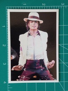 1989 Panini Smash Hits MICHAEL JACKSON ROCK POP MUSIC Stars sticker CARD