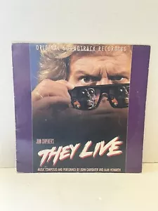 They Live - Original Soundtrack Recording (Record, 1988) John Carpenter vinyl LP - Picture 1 of 10