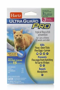 Cat Flea And Tick Prevention Treatment Control Medicine For Cats and Kittens - Picture 1 of 8