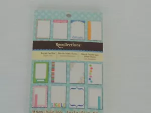 Ricordi, 24 Fogli di Carta Pad JOURNAL CARD PAD - Foto 1 di 6