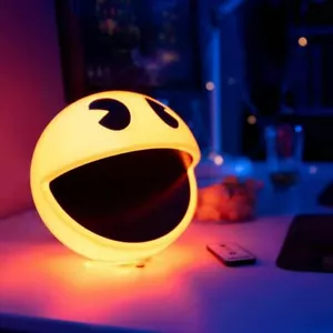 Pac-Man 3D Night Light Mood Lamp 12 Sound Remote Control Adjustable Brightness - Picture 1 of 7