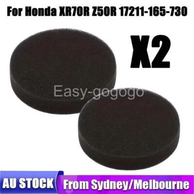 2X Air Filter Cleaner Sponge Fit Honda XR50R CRF50F 70F XR70R Z50R 17211-165-730 - image 1 of 4