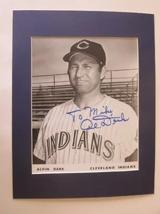 Famed Basbeball Player Alvin Dark & his autograph - Picture 1 of 2