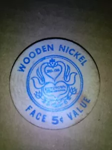 Ficha de madera de níquel Kutztown Pa. Sesqui-Centennial 1965 - Imagen 1 de 2
