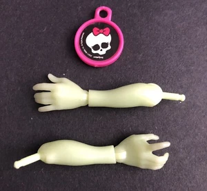 Muñeca Monster High Porter ""Painter Geist"" Geiss embrujada estudiante brazos de repuesto manos - Imagen 1 de 1