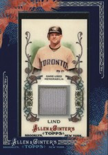 2011 (BLUE JAYS) Topps Allen and Ginter Relics #AL2 Adam Lind Jsy