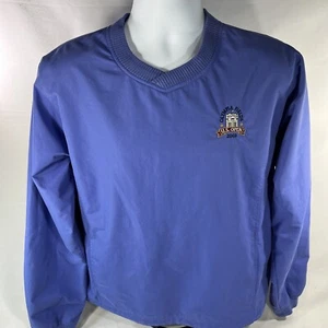 VINTAGE 2003 US OPEN OLYMPIA FIELDS WINDBREAKER GEAR FOR SPORTS WOMENS XL BLUE - Picture 1 of 11