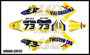HONDA CRF50 GRAPHICS KIT DECALS THICK AND HIGH GLOSS - Picture 1 of 1