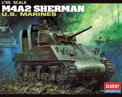Academy USMC M4A2 (75) Sherman Pacific Theater 1:35 13562 modellismo - Immagine 1 di 4