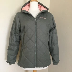 Columbia Girls Omni-Tech Jacket Waterproof Breathable Olive Green Size XL 18-20 - Picture 1 of 11