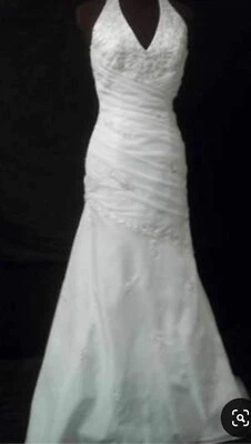 David’s Bridal Asymmetrical Wedding Dress, Size 12 - Image 1 of 3