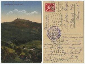 38992 - Jeschken vom Kriesdorfer Sattel - AK, gelaufen Liberec 28.9.1921 - Picture 1 of 1