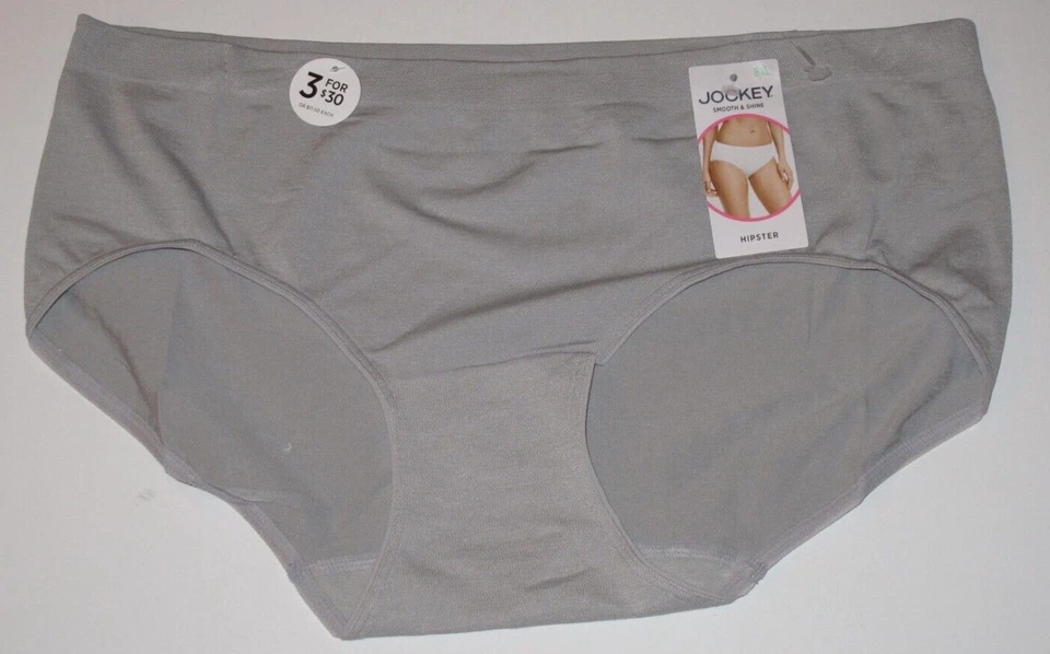 JOCKEY Mujer 8/XL Hipster Ropa Interior Bragas 1 pr Gris Suave y Brillante Foto 1 de 1