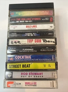 Cassette Tape Lot (11) Movie Soundtracks & 70’s 80’s 90’s Music Rolling Stones - Picture 1 of 22