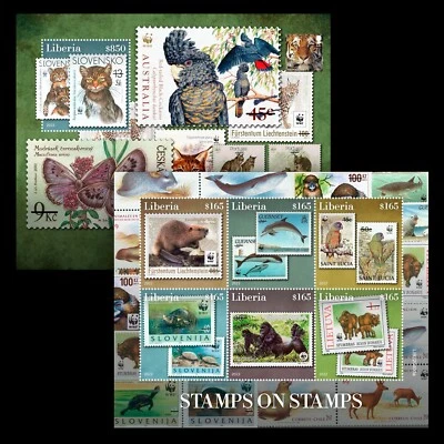 Sellos en estampillas WWF fauna MNH estampillas 2022 Liberia M/S + S/S Foto 1 de 3