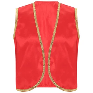 Mens Tops Halloween Desert Prince Festival Vest East Saudi Arab Persian Dancing - Picture 1 of 46