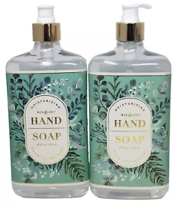 Mia & Co Eucalyptus Mint Hand Soap 25 oz Green Lot of 2 Brand New - Picture 1 of 2