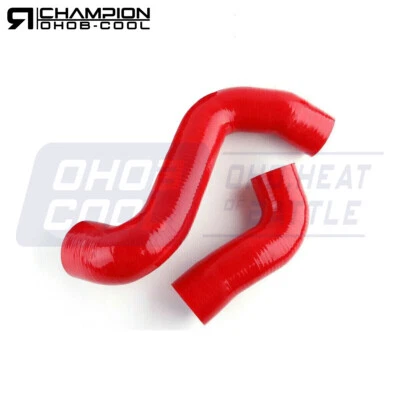 2PC Silicone Intercooler Turbo Hose For Mini Cooper S R55 R56 R57 1.6T 4-PLY Red - Image 1 of 2