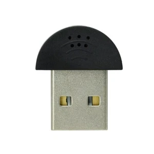USB 2.0 Mini Microphone, for Videoconferencing, MSN, Voice Search, Playing Games - Photo 1/7