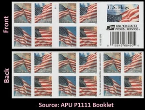 US 5883-5886 5886b Flag F booklet 20 APU P1111 MNH 2024 - Picture 1 of 3