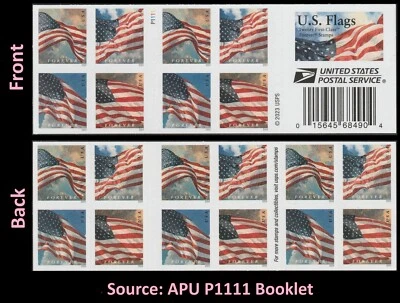 US 5883-5886 5886b Flag F booklet 20 APU P1111 MNH 2024 - Image 1 of 3