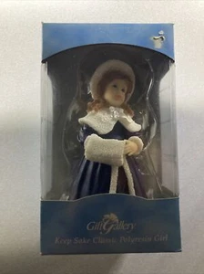 Kmart Gift Gallery Keep Sake Polyresin Puppe lila Kleid Figur - Bild 1 von 3