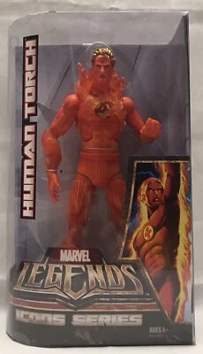 Figura de acción Marvel Legends Icons Series Human Torch 12 pulgadas Foto 1 de 4