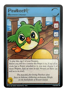 Tarjeta Pawkeet Neopets 132/234 - Imagen 1 de 2