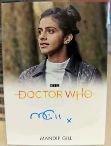 Doctor Who Series 11 & 12 Mandip Gill Autograph Card as Yasmin Khan 2022 EL FB - Picture 1 of 2