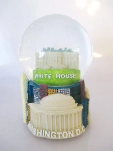 Washington Schneekugel XL Spieluhr Poly Snowglobe Souvenir USA Weißes Haus - Bild 1 von 6