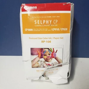 Canon RP-108 Selphy Color Ink & Postcard Photo Paper Set OPEN BOX SEALED PARTS - Bild 1 von 9