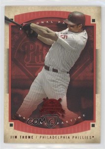 2005 Fleer National Pastime Red /150 Jim Thome #4 HOF