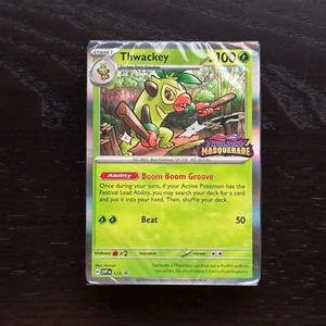 Pokemon Thwackey SVP 115 Build & Battle Twilight Masquerade Deck Promo SEALED - Bild 1 von 3