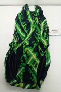 Speedo Girls Youth One Piece Swim Suit Sz 26 Black Green Shooting Star - Picture 1 of 9