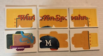 Набор неперфорированных бейсбольных головоломок 1989 Donruss Warren Spahn (1-63) - Изображение 1 из 2