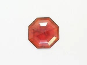 Natural Hessonite Garnet Gemstone Red Color Octagon Shape Faceted Cabochon Gems - Picture 1 of 4