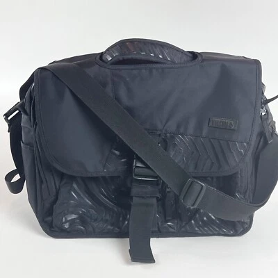 Volcom Messenger Bag Laptop Computer Corporate Black 2 Padded Sleeves Top Handle - Image 1 of 4