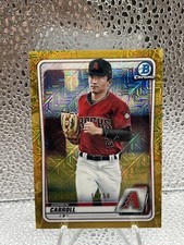 2020 Bowman Chrome CORBIN CARROLL Mega Box MOJO GOLD REFRACTOR BCP-222 10/50
