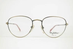 Vintage Byblos BY536 3031 51[]20 140 Matte Gold Brown Oval Glasses NOS - Picture 1 of 4