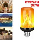 Ampoule flamme incendie DEL effet scintillant de combustion E14 E27 B22 lampe décorative vintage