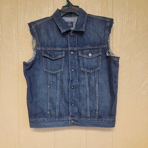 Chaqueta de mezclilla auténtica para mujer J.Crew talla M - MANGAS HAN SIDO CORTADAS - Imagen 1 de 11