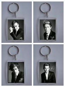 One Direction, 1D, One D, Photo Keyrings / bag tag, clear plastic, - Picture 1 of 6