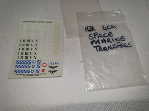 warhammer 40k SPACEMARINE transfer sheet h31 - Picture 1 of 2