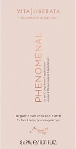 Vita Liberata Phenomenal Organic Tan Infused Cloth 10 x 9ml Face & Body - Picture 1 of 4