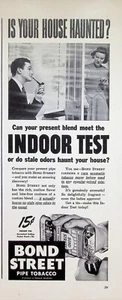 VINTAGE 1940s Print Ad ~ Bond Street Pipe Tobacco ~ Is your house haunted? - Picture 1 of 1