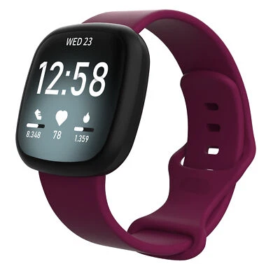 Pulseira de relógio de substituição pulseira de silicone para Fitbit Versa 3/Sense - Imagem 1 de 4