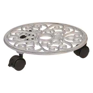 WAGNER MultiRoller Antik weiß Doppel-Rolle 50kg rund Multiroller Pflanzenroller  - Bild 1 von 1