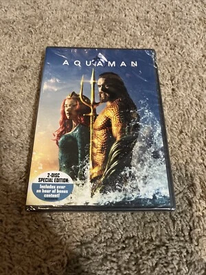 Aquaman (DC) (DVD, 2018) New Sealed DC 2 Disc Special Edition Jason Momoa Flick Foto 1 de 2