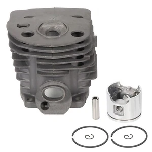 Se adapta a Husqvarna 51 55 Motosierra 46mm Cilindro Pistón Kit y Anillos Pin Circlips - Imagen 1 de 8